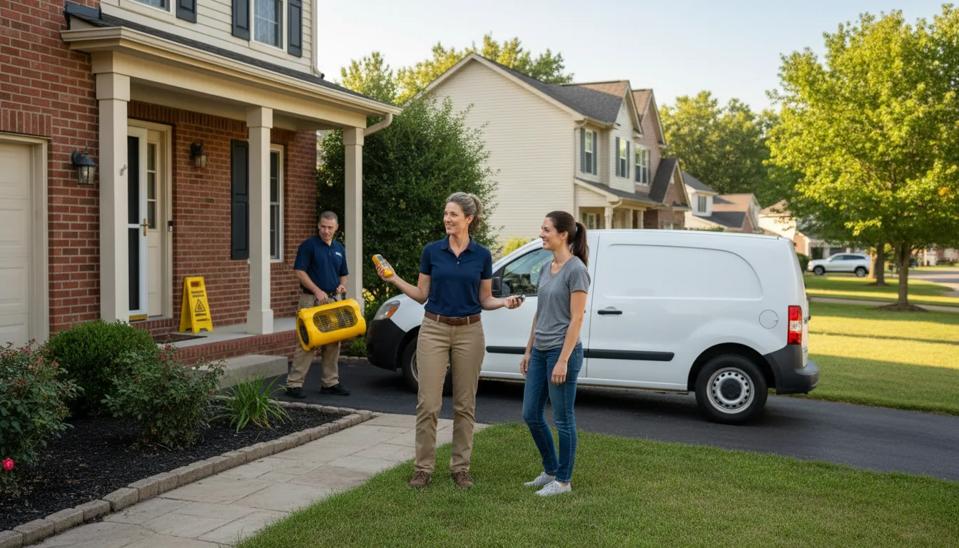 Residential water damage restoration in Sandy Springs, GA